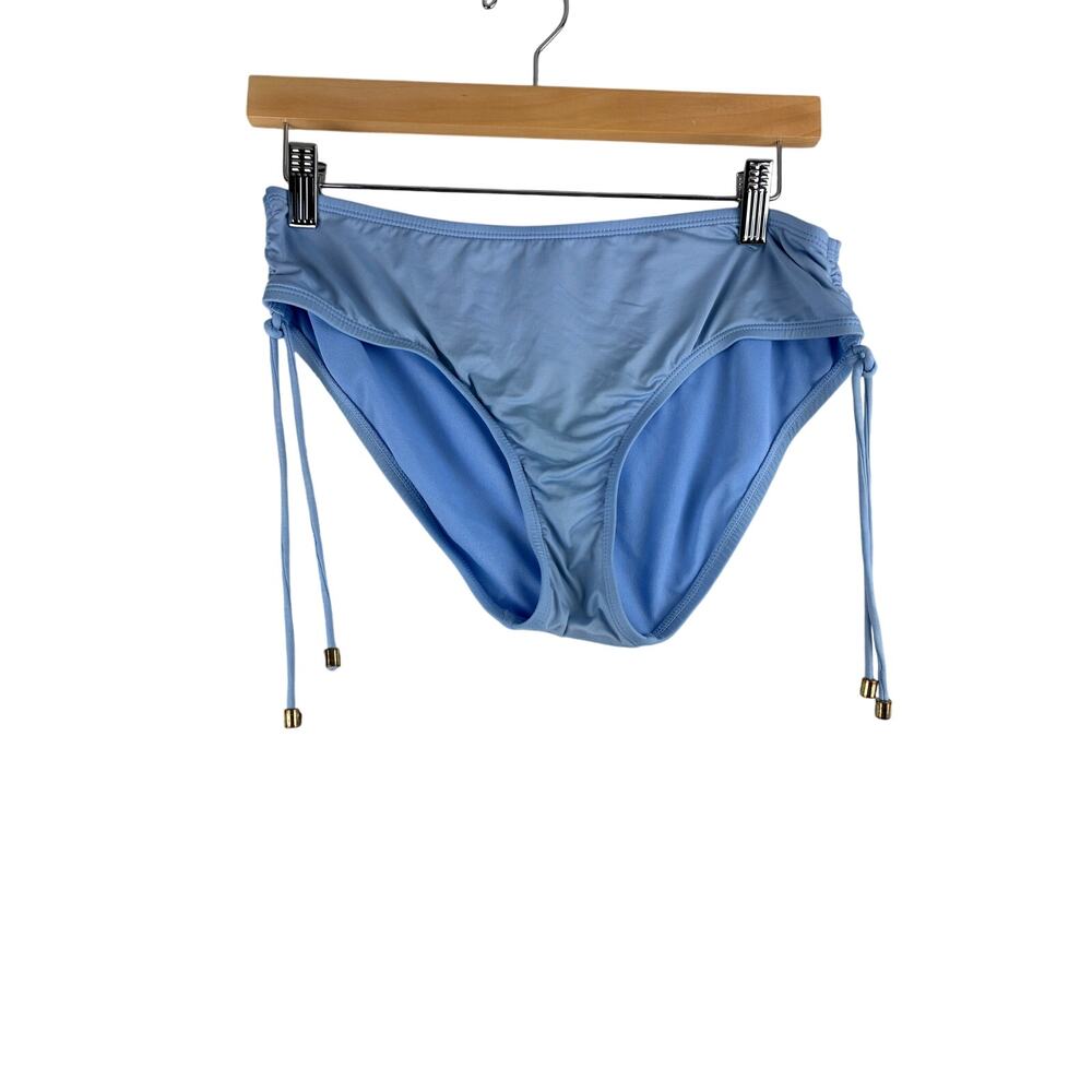 Gibson Latimer Bikini Swim Bottom Women's Small Cinched Sides Ties Baby Blue